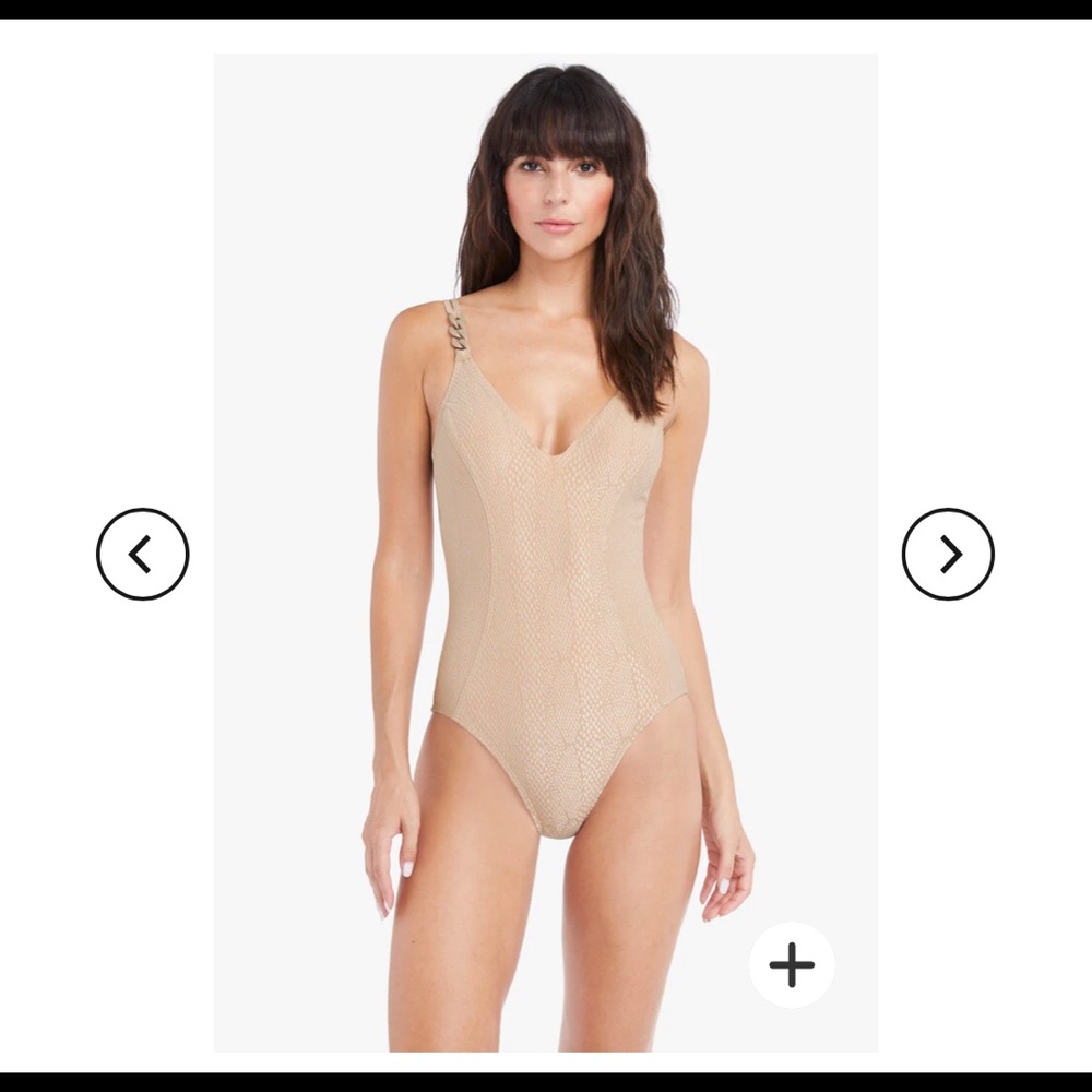 ROBIN PICCONE EVE SCOOP NECK ONE PIECE SWIM